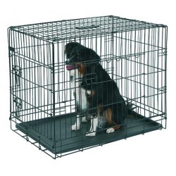Jaula de perro cuadrada - Medidas 92x63x74 cm 2 puertas